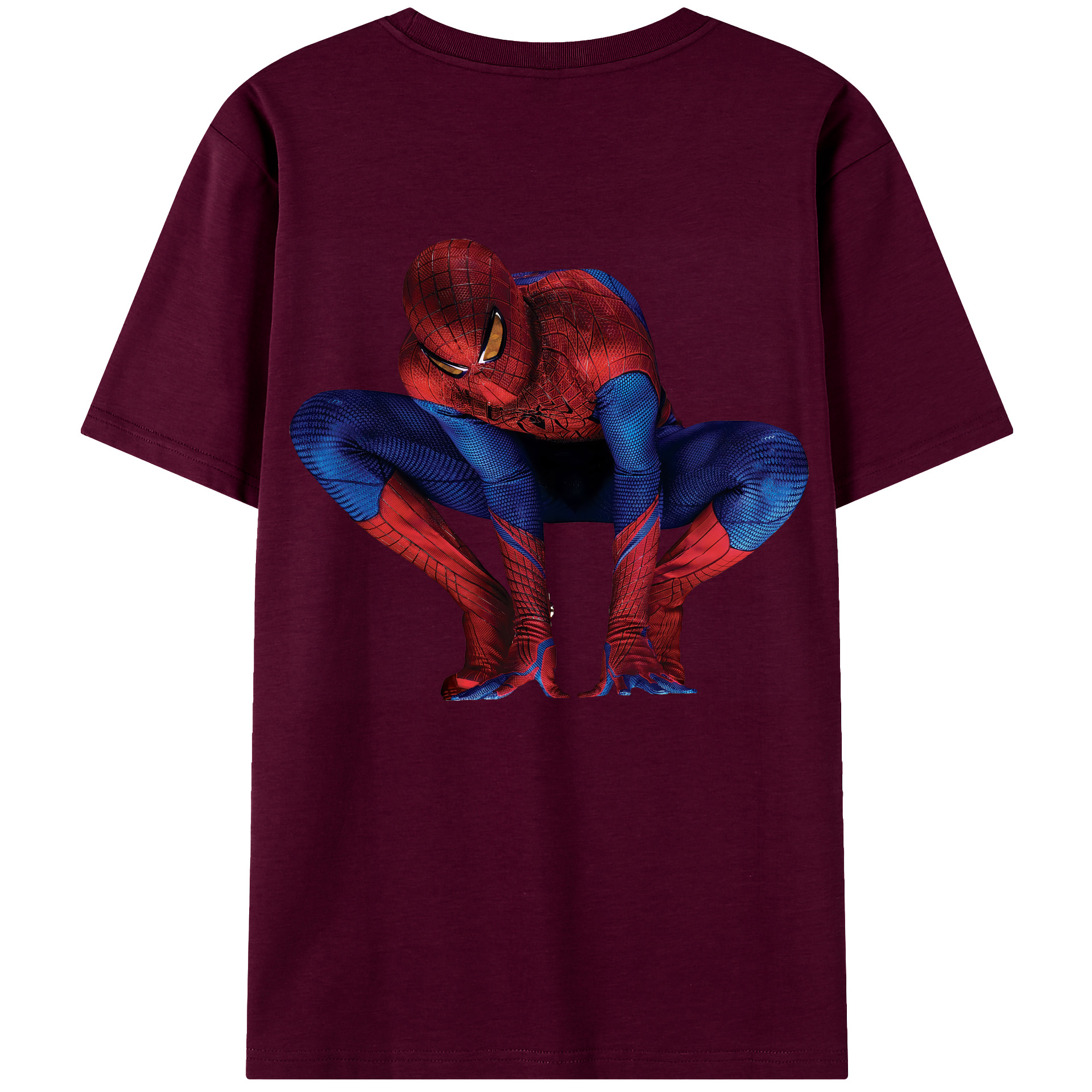 （画像用） Spider Man スパイダーマン レディース半袖Tシャツ(バックプリント)
